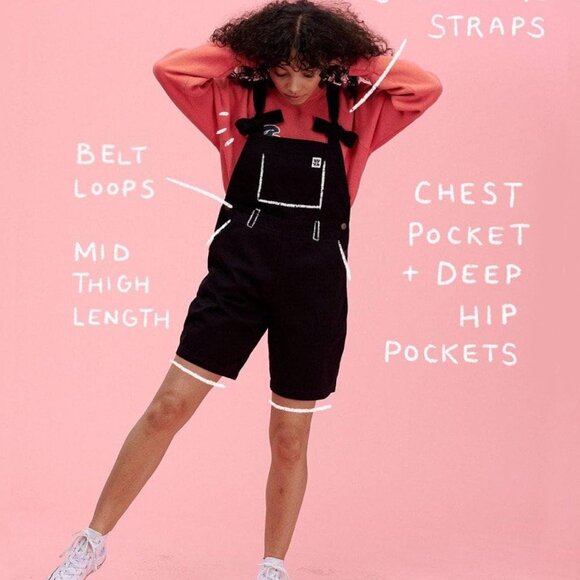 Lucy & Yak Timmy Dungaree Shorts - Picture 4 of 5